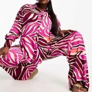ASOS Vibrant Pink Patterned Women's Set